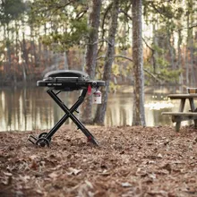 Портативный газовый гриль Weber Traveler Compact, 1 горелка, чёрный