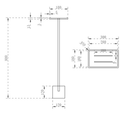 Стойка для ванной комнаты ABBER Stein AS1635 белая