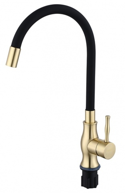 59032-DC Смес. из НЕРЖ. для кух. (БРОНЗА с гиб. чер. изл.) HANSEN  (20/1шт)