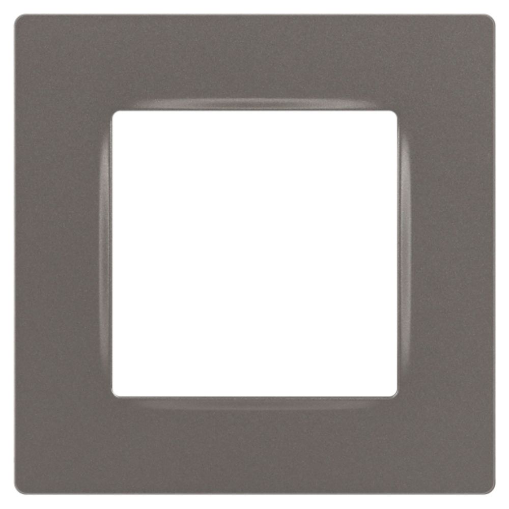 Рамка для розеток и выключателей ЭРА Серия 12 12-5201-16 на 1 пост, Классик, титан