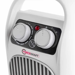 Тепловентилятор электрический поворотный (220V,2000W,S обогрева 20м?,защита от перегрева) FORCEKRAFT FK-FH12