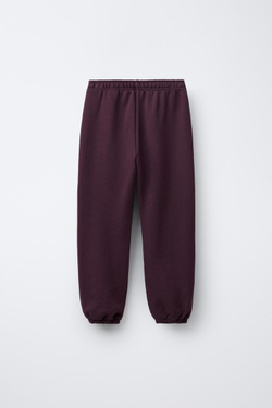 ZARA БРЮКИ-ДЖОГГЕРЫ С ПРИНТОМ «ЛИЛО И СТИЧ» ©DISNEY, ТЕМНО-БОРДОВЫЙ