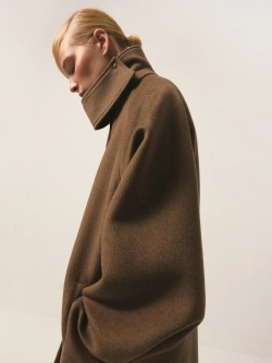 Пальто из 100% шерсти