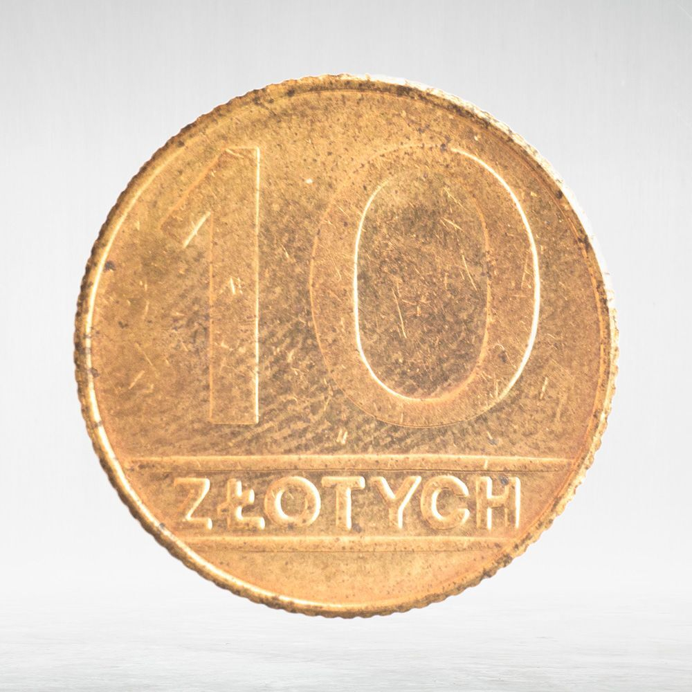 Poland, 10 Zlotys, 1990, VF