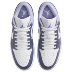 Jordan Air Jordan 1 Cushioning Low top Vintage Basketball Shoes Men's Purple White