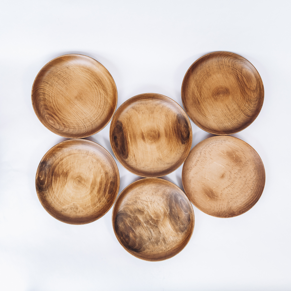 Набор деревянных тарелок Art of Siberia из кедра TN48