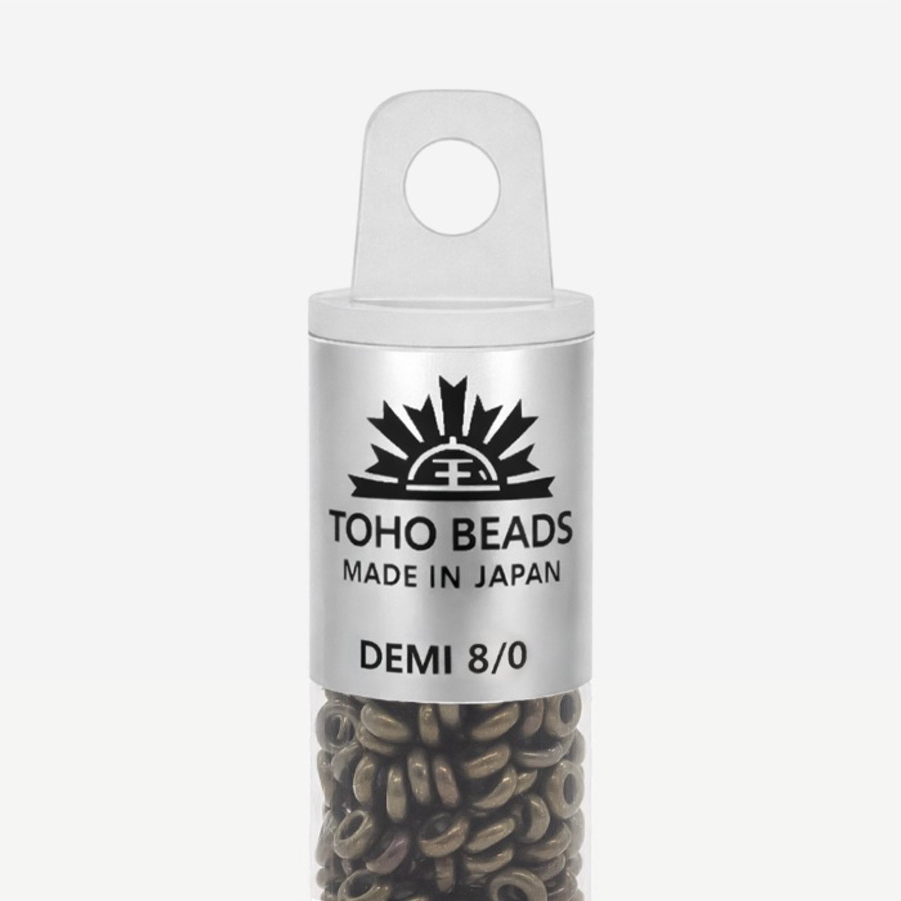 Японский бисер TOHO Demi 8/0 (№225), металлизированный, непрозрачный глянцевый