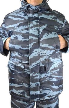 Костюм зимний охранника "Контрол" полукомбинезон (КМФ серый вихрь)