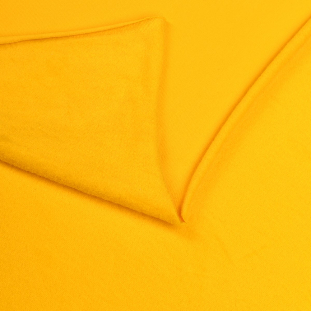 Футер 2-х нит. с начесом, 92% хлопок, 8% ПУ(эластан), 240 гр/м2, горчичный (10126)