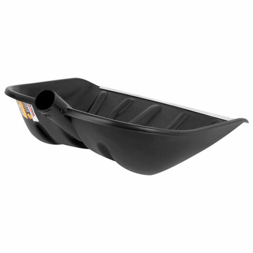 Лопата снеговая 40х39 см БЕЗ ЧЕРЕНКА "КУПЕЦ" с планкой, прочная, применяется для зерна, керамзита, щебня, ГРАНДМАСТЕР, 700336