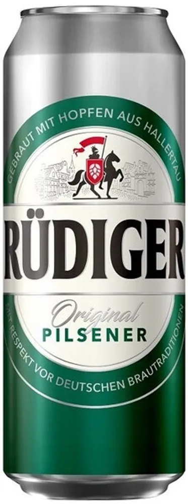 Пиво Рюдигер Ориджинал Пилснер / Rudiger Original Pilsener 0.45 - банка