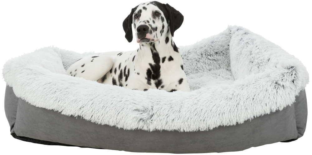 Лежак с бортиком Harvey, 100 х 75 см, серый/белый-черный, Trixie