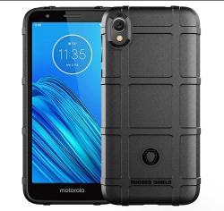 Чехол для Motorola Moto E6 цвет Black (черный), серия Armor от Caseport