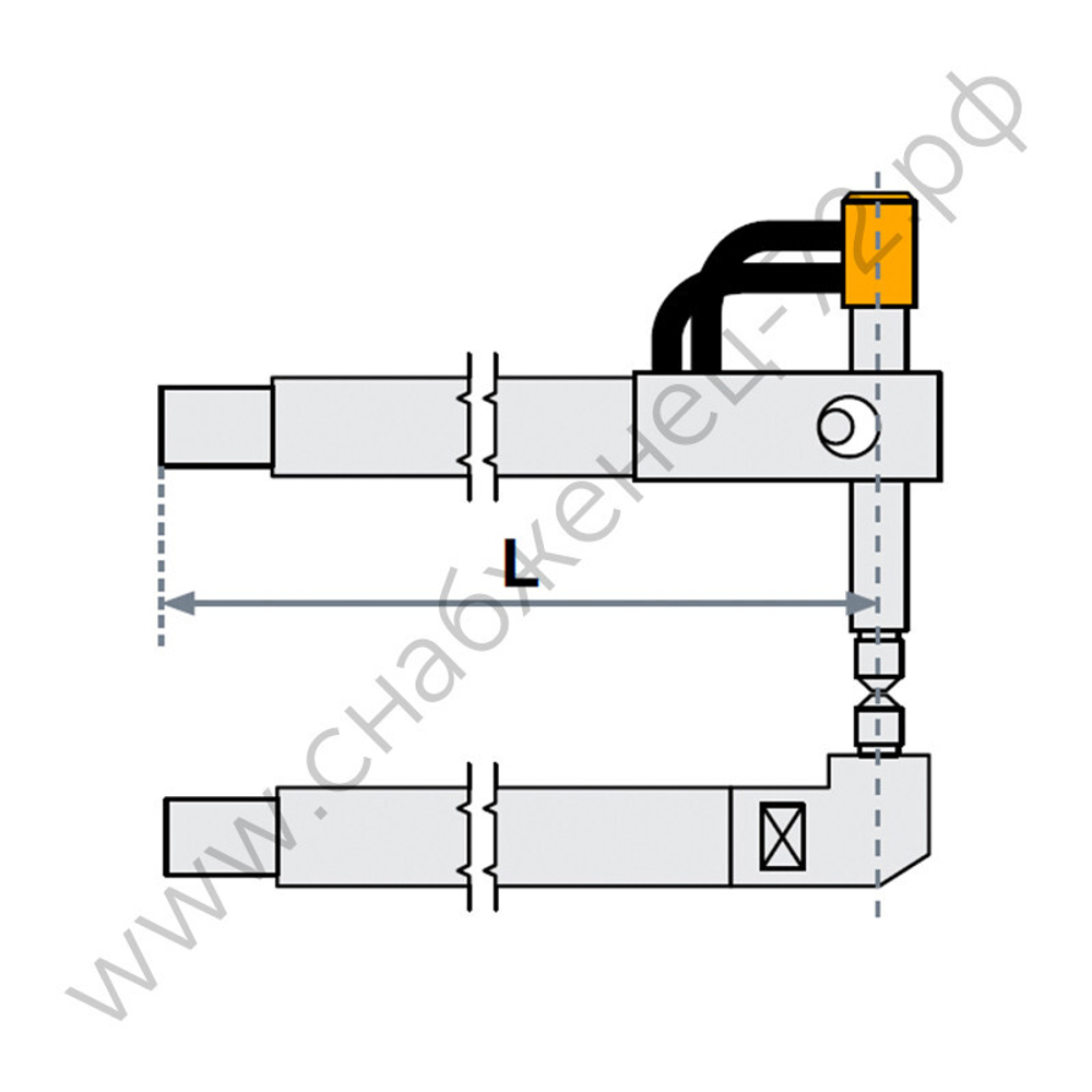 FUBAG Верхнее плечо прямое O 22 х 125мм для серии SG 4-6