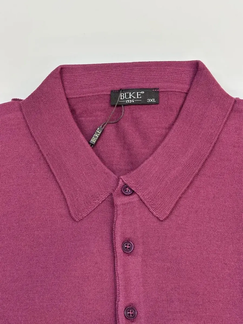 Лонгслив поло большие размеры с воротником