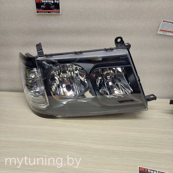Передние фары Toyota Land Cruiser 100 black