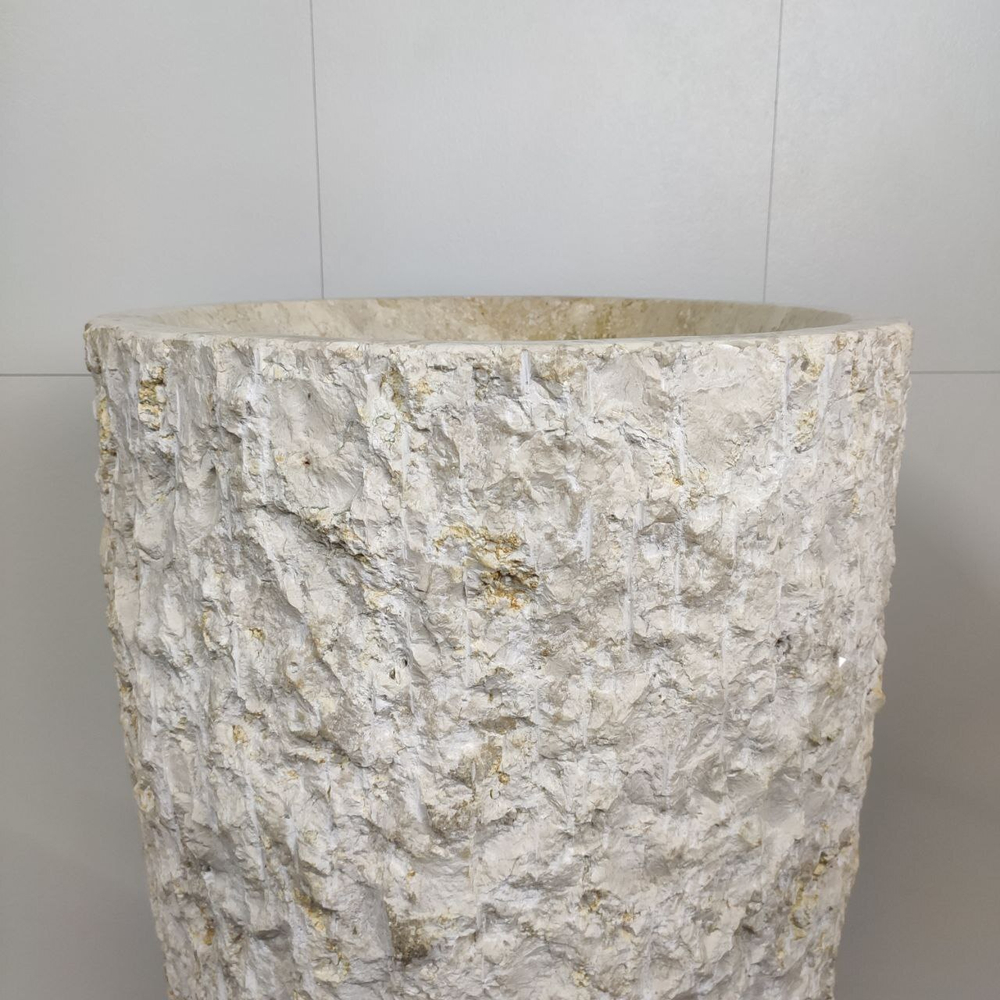 Раковина напольная из мрамора Erozy Cream MN-61496 53*53*91