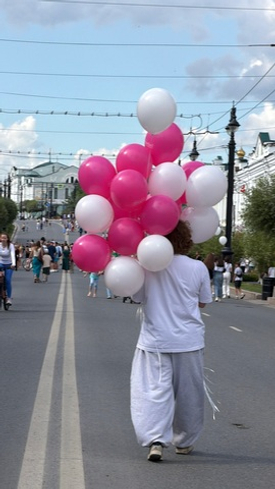 дарили шары на Ленина