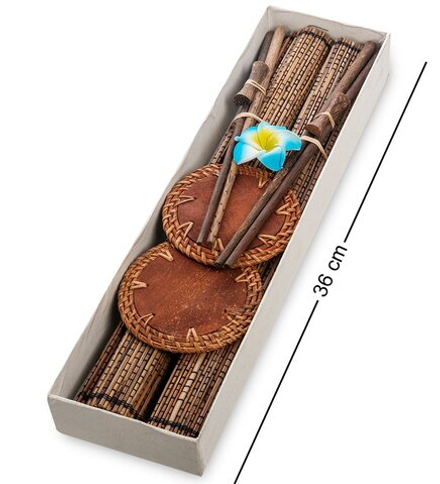 Decor and Gift 63-035-01 Набор для сервировки стола (о.Бали) на 2 персоны