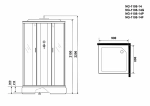 Душевая кабина Niagara Classic NG-1108-14 90x90