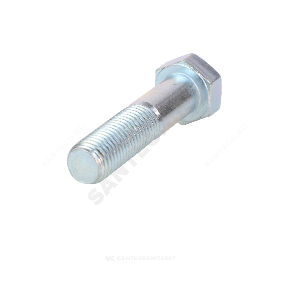 Болт стальной оц М16х120 к.п. 5.8 шестигранный вес DIN 931 (ГОСТ 7798-70)