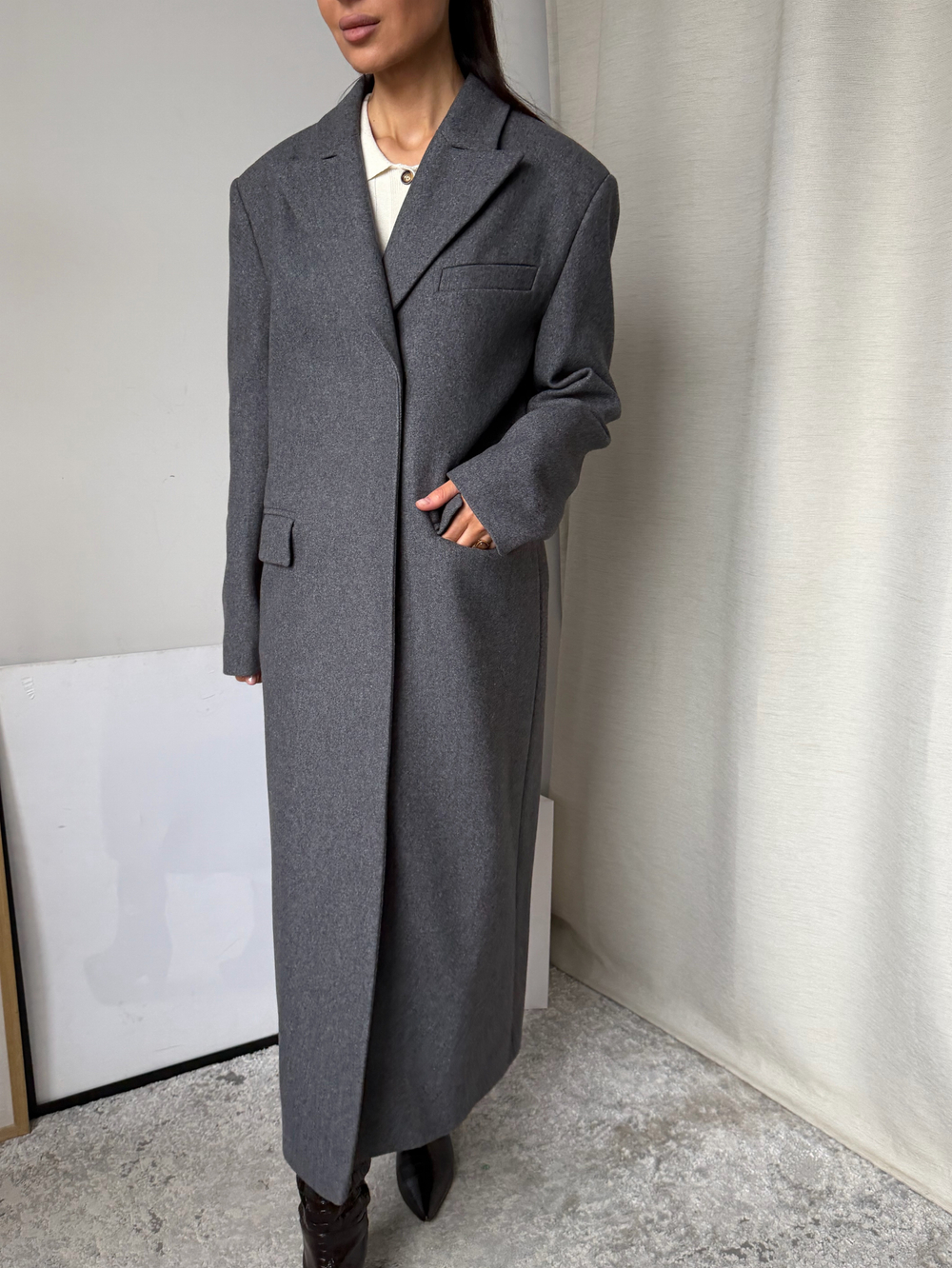 Шерстяное пальто 1811 Eighteen One One, XS