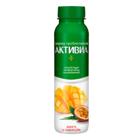 Биойогурт Активиа питьевая Манго-Маракуйя 270 гр