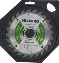 Диск пильный Hilberg Industrial Дерево тонкий рез 165*30*24Т HWT160