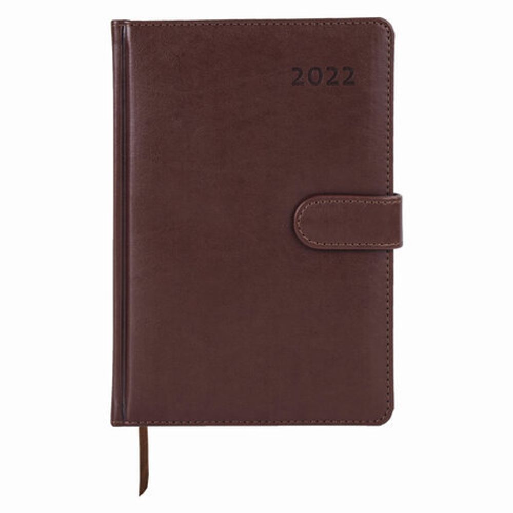 Ежедневник датированный 2022 А5 148х218 мм GALANT "Ritter", под кожу, коричневый, 112939