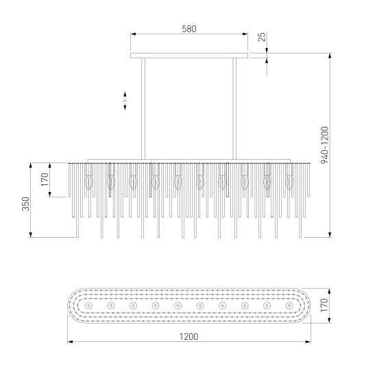 487/10/ подвесной светильник Smart