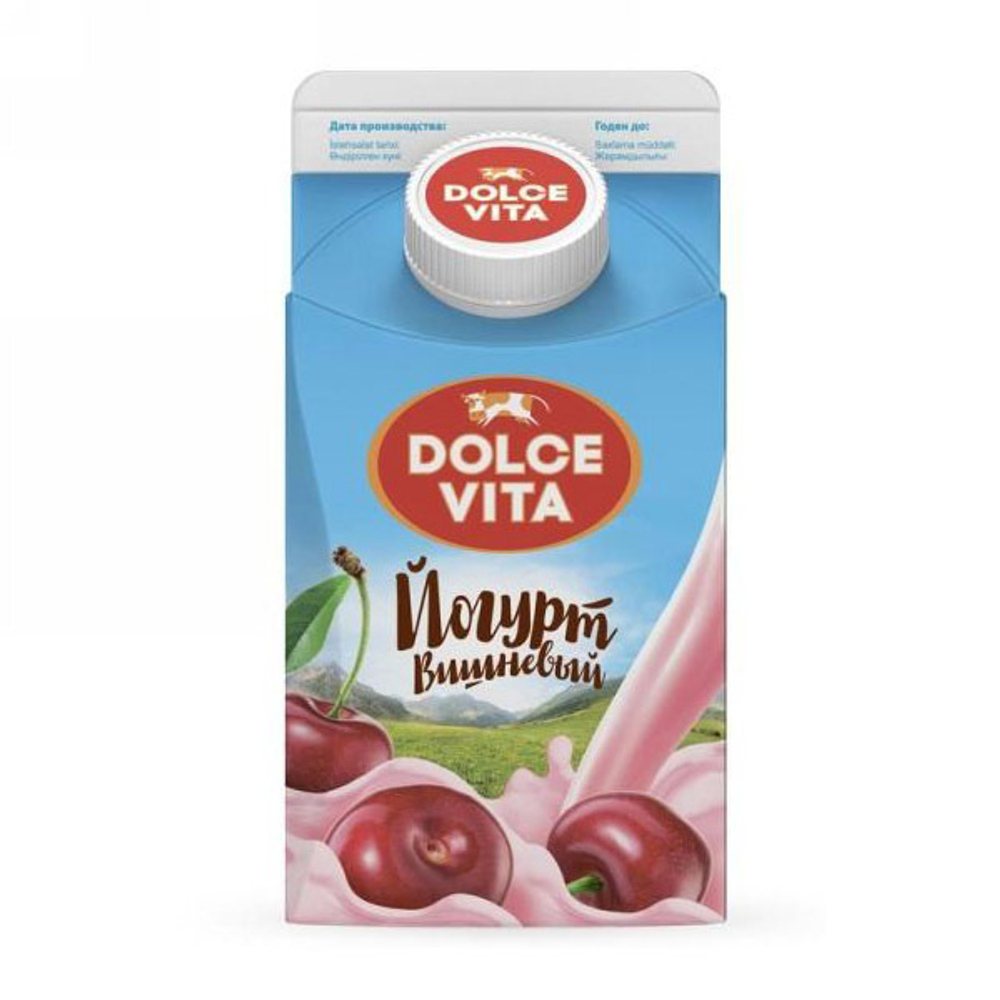 Йогурт "Дольче Вита" 2,5% 450г  Вишня