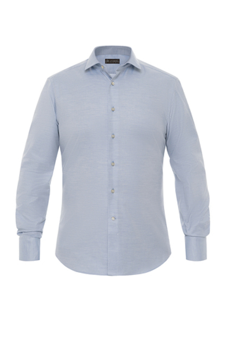 Рубашка голубая меланж Varese