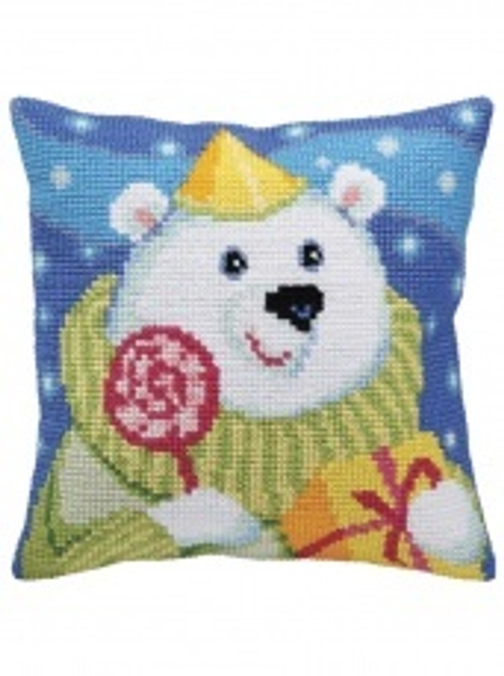 "Мишка с конфетами"-5393 подушка