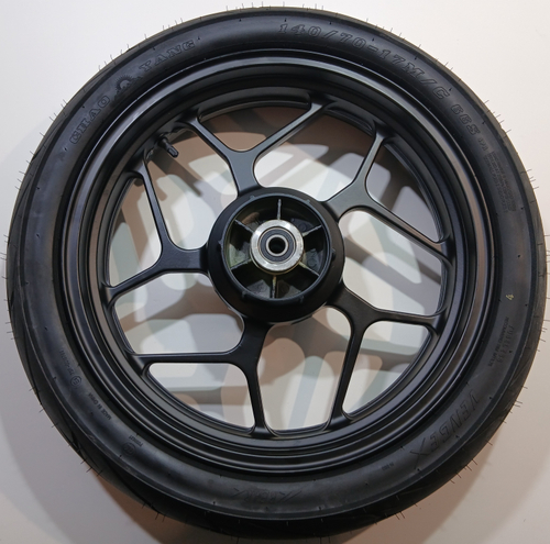 Колесо заднее в сборе 140/70-17 под ось Ф17мм мотоцикл  Motoland 300 DF BIG BORE