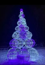 светодиодная елка конструкция из шаров