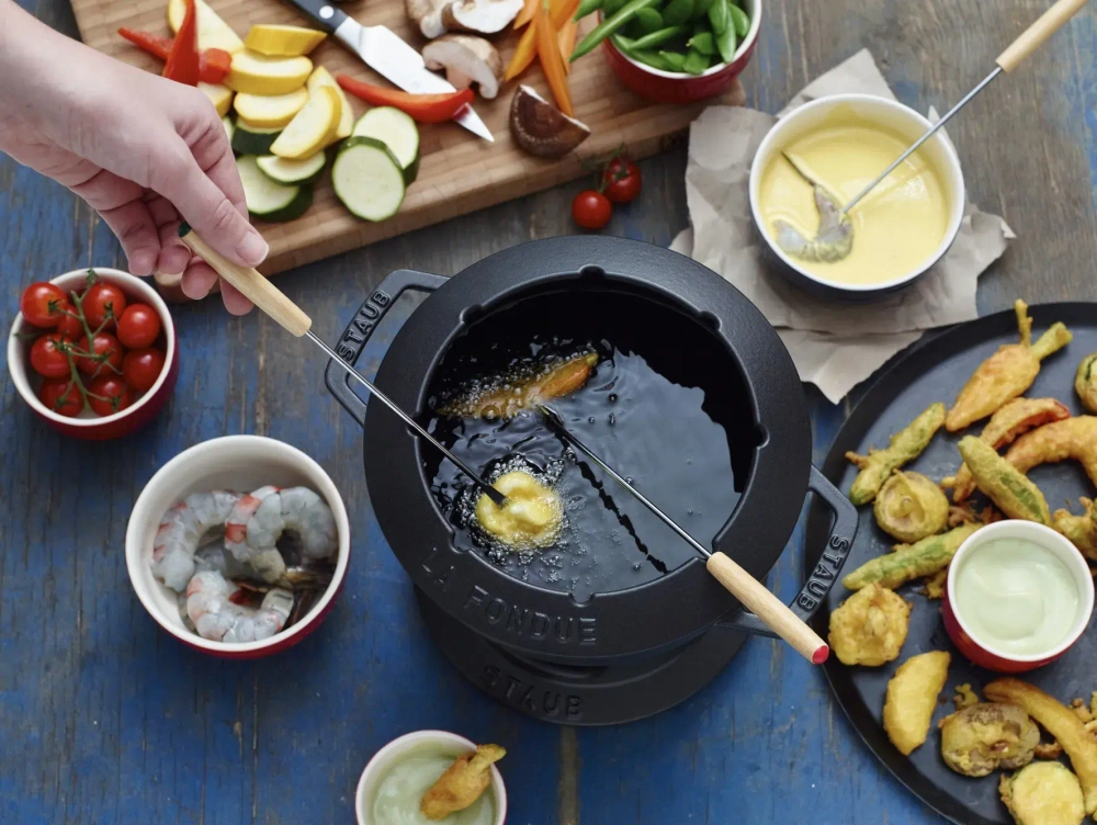 STAUB Набор для фондю 18 см красный
