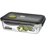 Контейнер для продуктов с клапаном 1л прямоугольный «BRILLIANT» черный