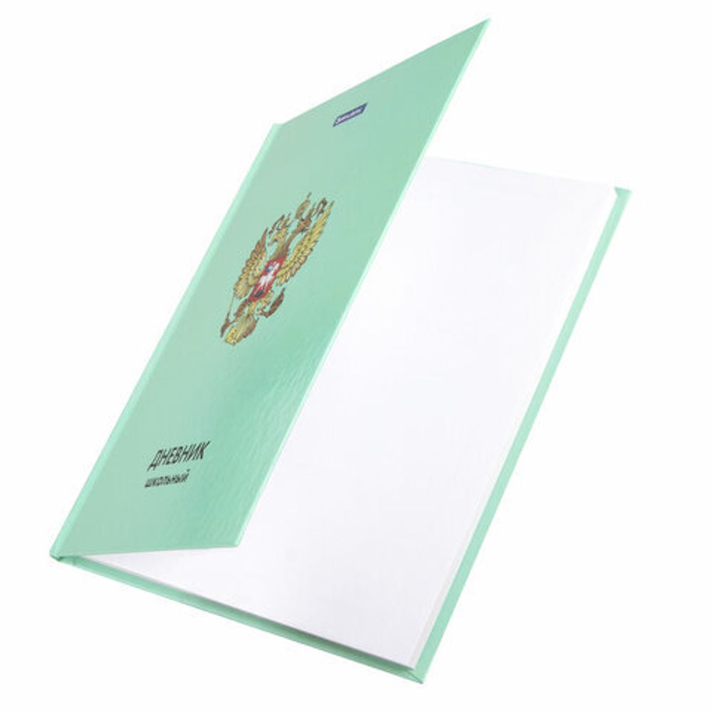 Дневник 1-4 класс 48 л., твердый, BRAUBERG, глянцевая ламинация, с подсказом, "Герб", 106357