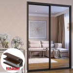 Дверь-купе NAIDY С, зеркало, профиль венге