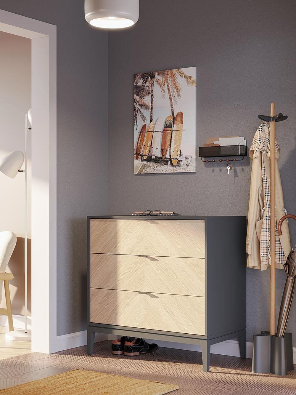 Панно декоративное с эффектом 3D Surf, Board, 50х70 см