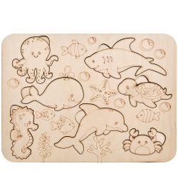 КФ- 93/1 Пазлы «Морские жители»