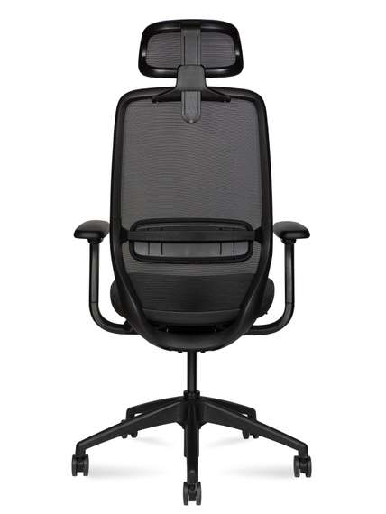 Кресло офисное Норден / Вольта / Volta / черная сетка / черный пластик / база нейлон