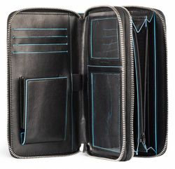 Мультипортмоне Piquadro Blue Square черный кожа (AS467B2/N)