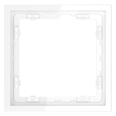 Рамка пластиковая VOLTUM S70 на 1 пост, (белый глянцевый)