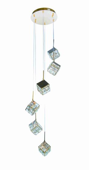 6009E/6A GOLD+CLEAR (1) Люстра NW