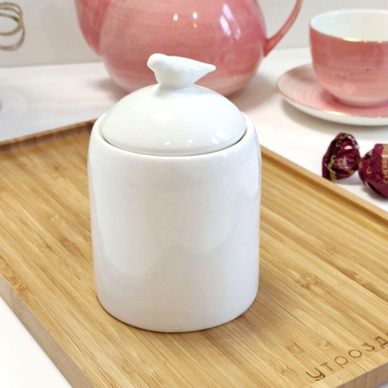 Сахарница "Сканди Птичка" 8х11,5см керамика