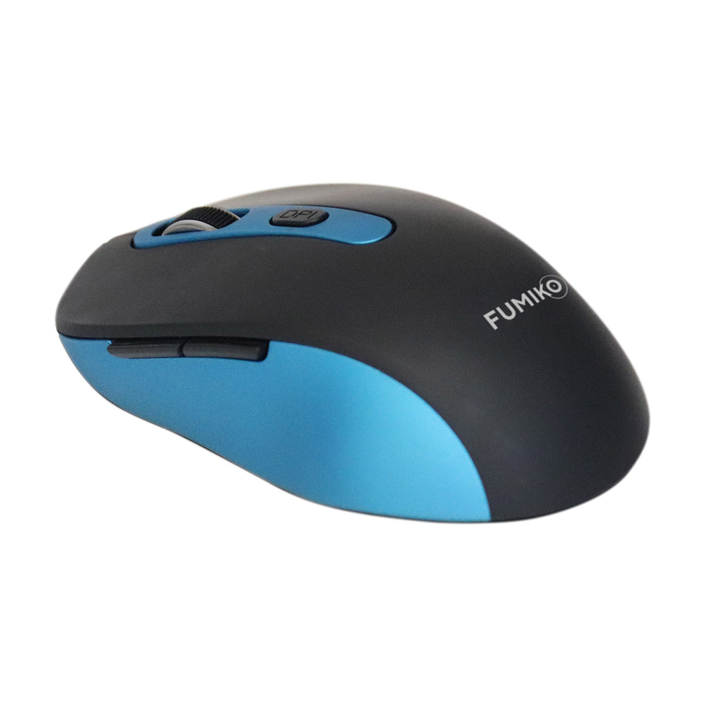 Мышь беспроводная FUMIKO SWIFT черно-синяя