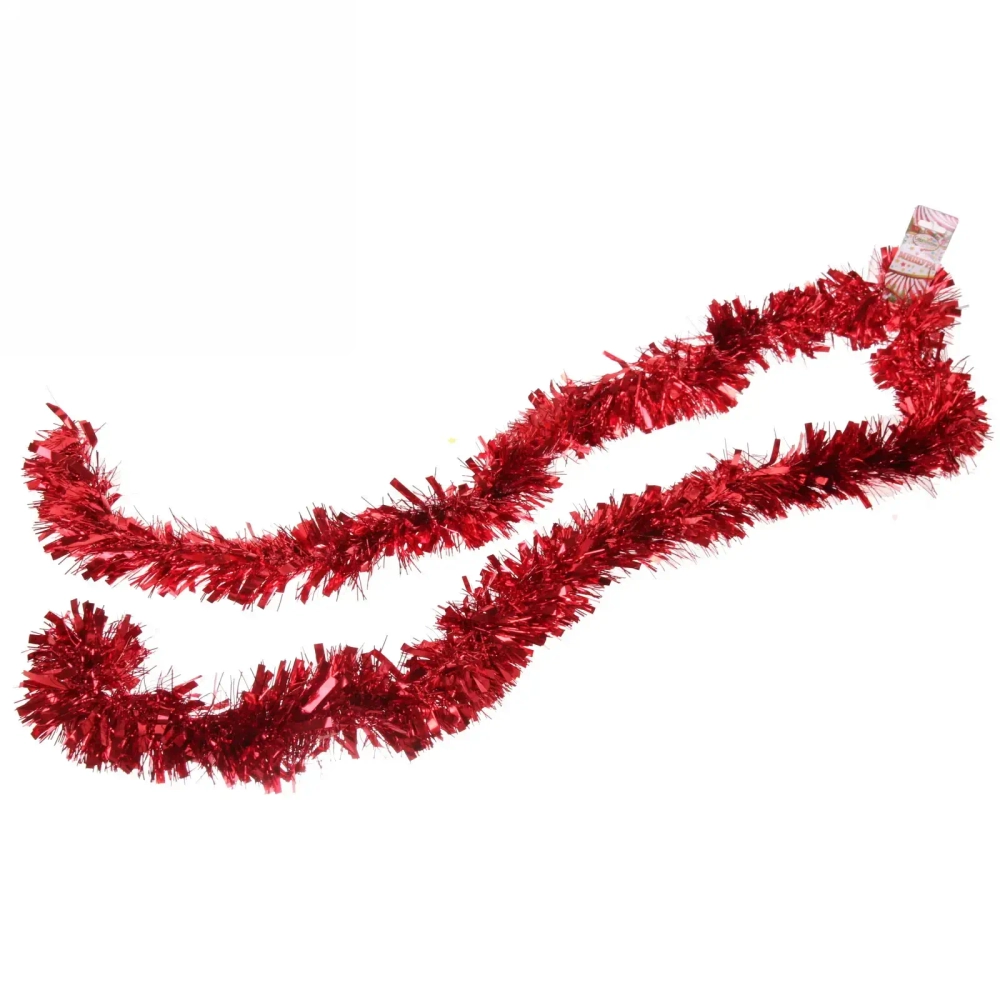 Мишура 2 м 9 см «Праздничное настроение», Красный