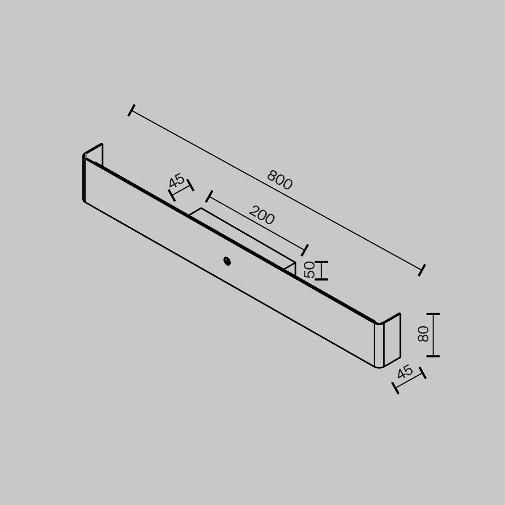 Светильник настенный светодиодный Maytoni   MOD492WL-L16BK