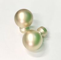 Наконечники кованых карнизов для штор d25 мм, цвет шампань